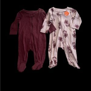3/$20 2pack carters pajamas/onesies 3months